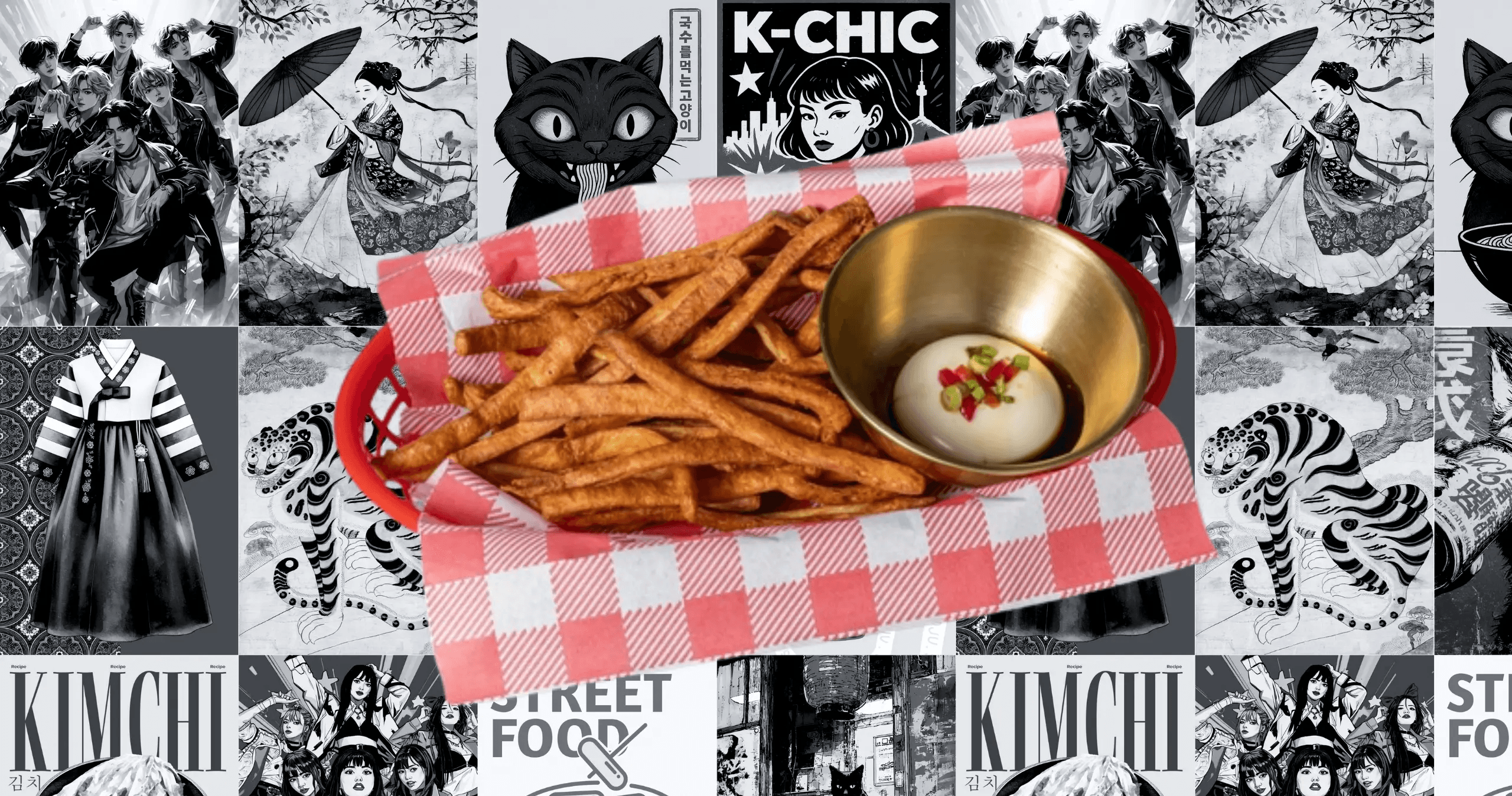 Korean Fishcake Fries – fishcake sticks with dipping sauce